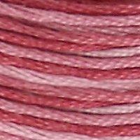 A close up of stranded thread col 99 Variegated Mauve