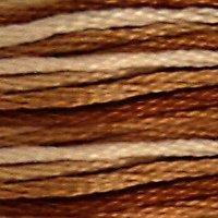 A close up of stranded thread col 105 Variegated Tan/Brown