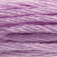 A close up of stranded thread col 153 Lilac Rose
