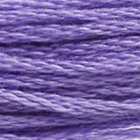 A close up of stranded thread col 155 Mauve Violet