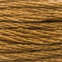 A close up of stranded thread col 167 Dark Mustard Brown
