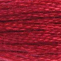 A close up of stranded thread col 304 China Red