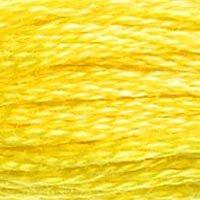 A close up of stranded thread col 307 Lemon