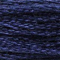 Close up of DMC stranded cotton shade 336 Indigo Blue
