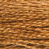 Close up of DMC stranded cotton shade 420 Hazelnut