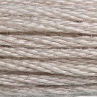 Close up of DMC stranded cotton shade 453 Turtledove Grey