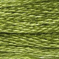 Close up of DMC stranded cotton shade 471 Tarragon Green