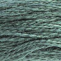 Close up of DMC stranded cotton shade 501 Pond Green