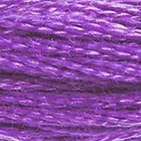 Close up of DMC stranded cotton shade 552 Violet
