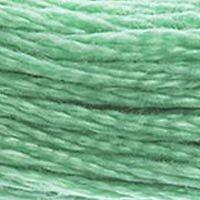 Close up of DMC stranded cotton shade 563 Celadon Green
