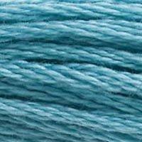 Close up of DMC stranded cotton shade 597 Iceland Blue