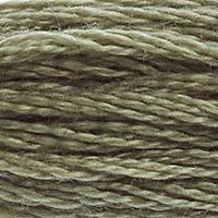 Close up of DMC stranded cotton shade 642 Earth Grey