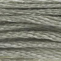 Close up of DMC stranded cotton shade 647 Rock Grey