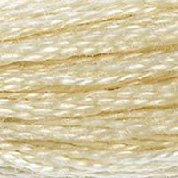 Close up of DMC stranded cotton shade 739 Dune Cream