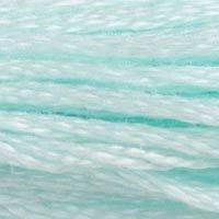 Close up of DMC stranded cotton shade 747 Sea Mist Blue
