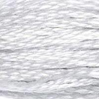 Close up of DMC stranded cotton shade 762 Pearl Grey