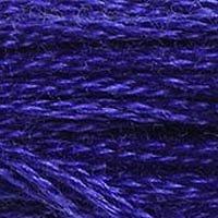 Close up of DMC stranded cotton shade 791 Dark Cornflower Blue