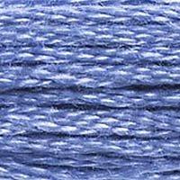Close up of DMC stranded cotton shade 793 Medium Cornflower Blue