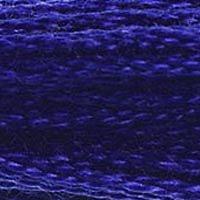 Close up of DMC stranded cotton shade 796 Dark Royal Blue