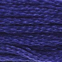 Close up of DMC stranded cotton shade 797 Royal Blue