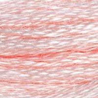 Close up of DMC stranded cotton shade 818 Powder Pink