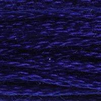 Close up of DMC stranded cotton shade 820 Marine Blue