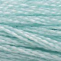 Close up of DMC stranded cotton shade 828 Morning Sky Blue