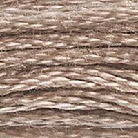 Close up of DMC stranded cotton shade 841 Deer Brown