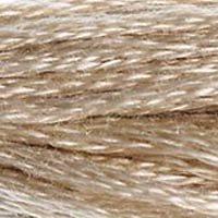 Close up of DMC stranded cotton shade 842 Beige Rope