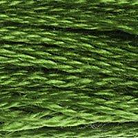 Close up of DMC stranded cotton shade 905 Parrot Green