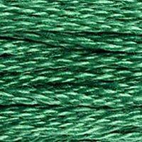 Close up of DMC stranded cotton shade 911 Golf Green