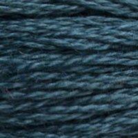 Close up of DMC stranded cotton shade 924 Dark Pearl Green