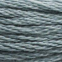 Close up of DMC stranded cotton shade 926 Grey Green