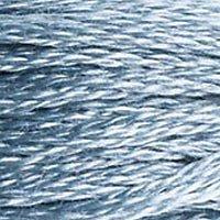 Close up of DMC stranded cotton shade 932 Seagull Blue