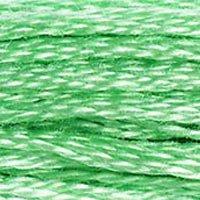 Close up of DMC stranded cotton shade 954 Field Green