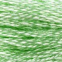 Close up of DMC stranded cotton shade 955 Pale Green