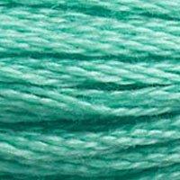 Close up of DMC stranded cotton shade 959 Medium Seagreen