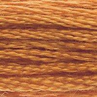 Close up of DMC stranded cotton shade 976 Nutmeg Brown