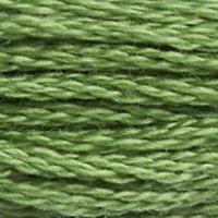 Close up of DMC stranded cotton shade 988 Forest Green