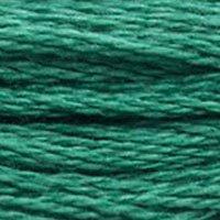 Close up of DMC stranded cotton shade 991 Dark Aquamarine Green