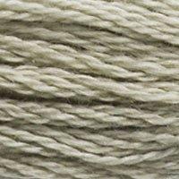 Close up of DMC stranded cotton shade 3023 Light Platinum Grey