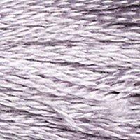 Close up of DMC stranded cotton shade 3042 Lilac