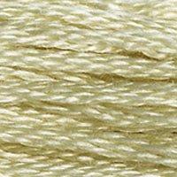 Close up of DMC stranded cotton shade 3047 Silver Birch Beige