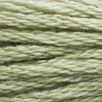 Close up of DMC stranded cotton shade 3053 Tweed Green