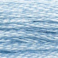 Close up of DMC stranded cotton shade 3325 Azure Blue