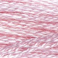 Close up of DMC stranded cotton shade 3689 Rose Petal Pink