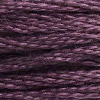 Close up of DMC stranded cotton shade 3740 Dark Antique Violet