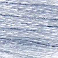 Close up of DMC stranded cotton shade 3747 Pale Candy Blue