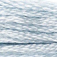 Close up of DMC stranded cotton shade 3753 Moonlight Blue