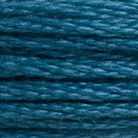 Close up of DMC stranded cotton shade 3760 Fjord Blue